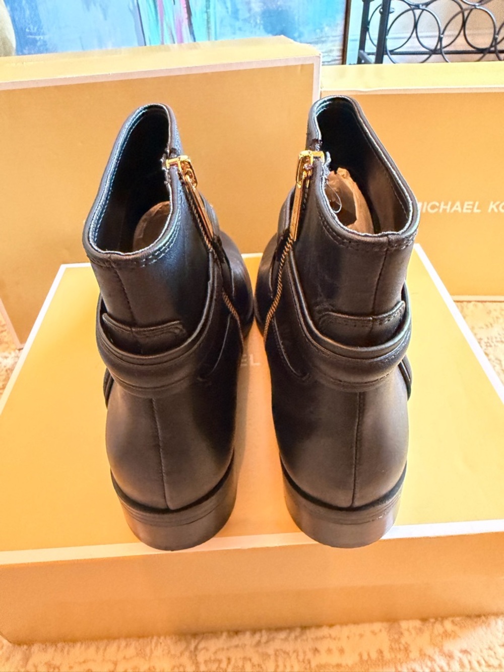 Michael Kors Mindy Flat Ankle Booties - Picture 8 of 10
